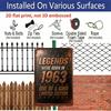 2D Flat, 1pc Vintage 1963 Limited Edition Legend Wall Plaque - 7.87x11.81inch Rustic Aluminium Wall-Mounted Sign Suitable for Study, Studio