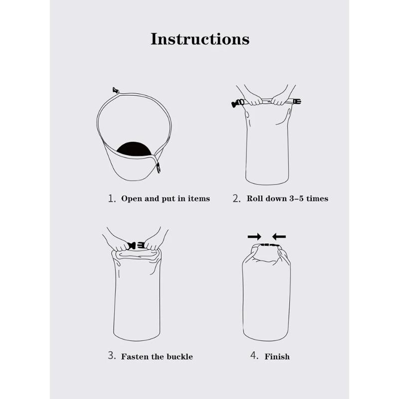 2L Capacity Waterproof Storage Bag Swimming Beach Items Carrying Equipment Camping Travel Special Portable Bag