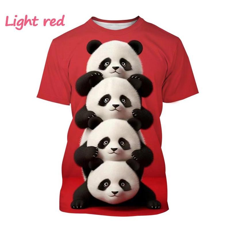 Suvine uus naiste 3D-prindiga T-särk Cartoon Animal Muster T-särk Moodne O-kaelusega lühikeste varrukatega top