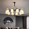2024 Modern Chinese Style Chandelier for Living Room, Dining Room, or Bedroom - Simple and Elegant Atmosphere with Hotel-Quality Lighting