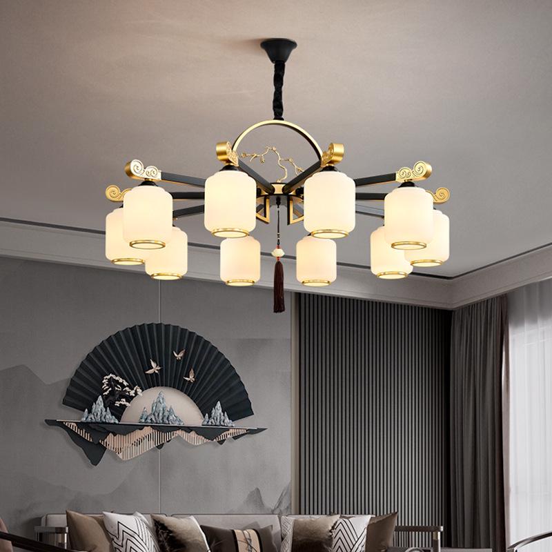 2024 Modern Chinese Style Chandelier for Living Room, Dining Room, or Bedroom - Simple and Elegant Atmosphere with Hotel-Quality Lighting