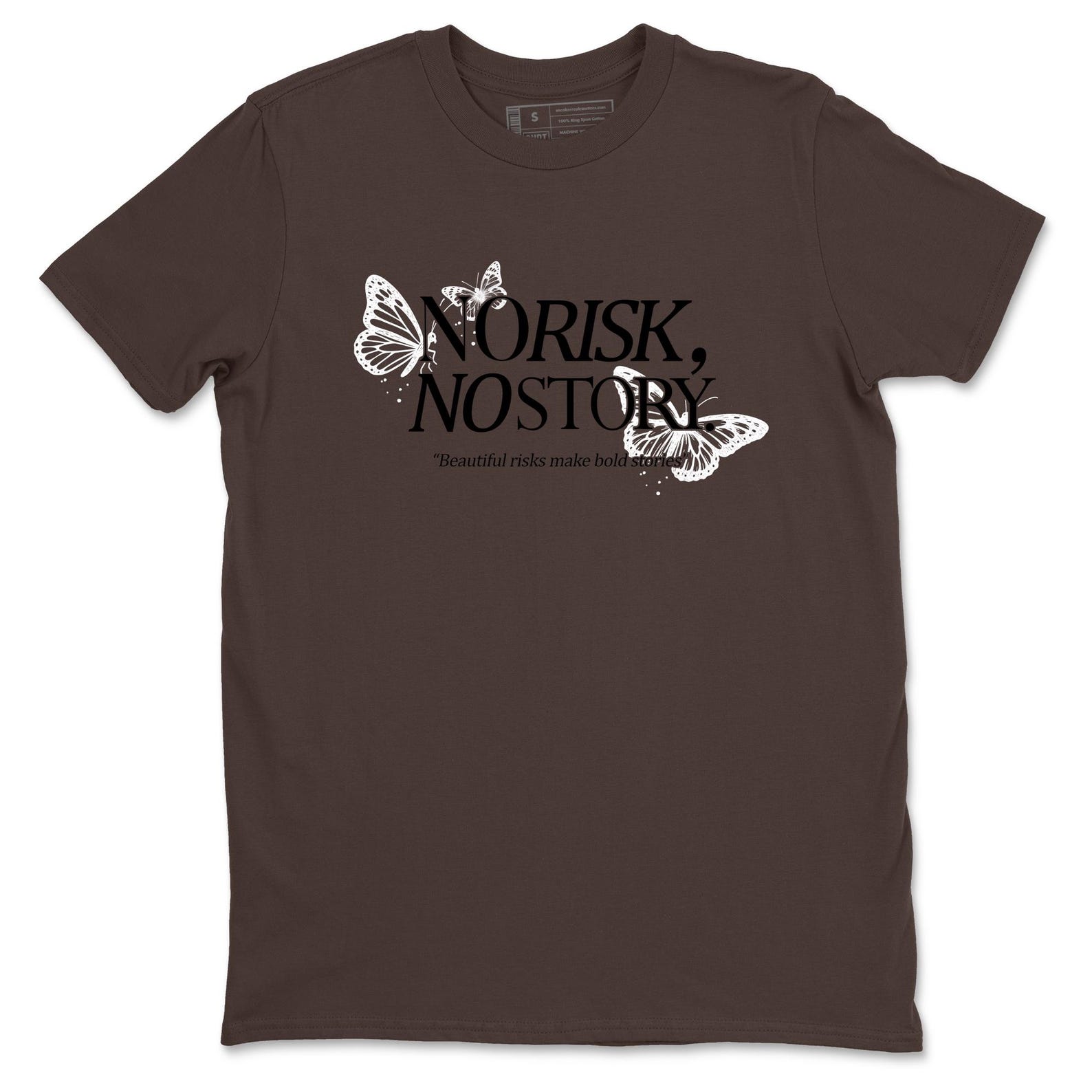 No Risk No Story Graphic Tee, Streetwear T-Shirt M