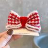 3D Rose Birthday Crown Hair Clip for Girls - Korean Style Polka Dot Bow Headwear