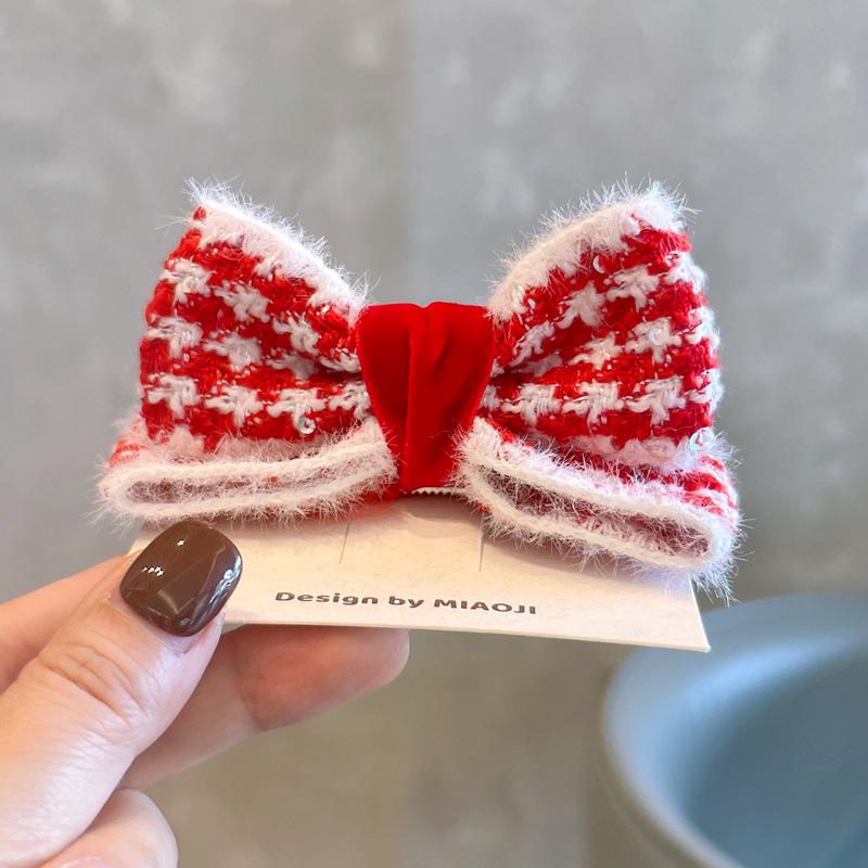 3D Rose Birthday Crown Hair Clip for Girls - Korean Style Polka Dot Bow Headwear