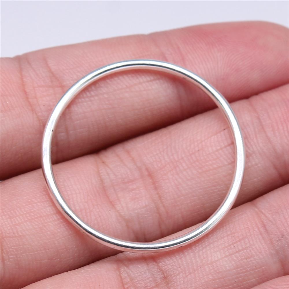 10pcs Round Circle Tibetan Bronze Silver Color Pendants Antique Jewelry Making DIY Handmade Craft Charms For Jewelry Making
