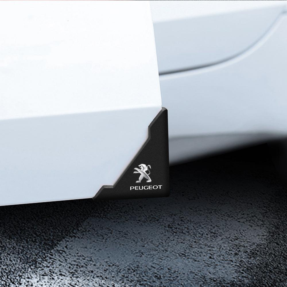 2026 Heißer Autoaufkleber 2/4 Stück Auto Tür Eckenschutz Aufkleber Silikon Schutzabdeckungen Auto Zubehör Für PEUGEOT 206 207