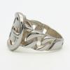 Used HERMES Ring Diane EU#52 53 Silver925 6.5g Silver belt