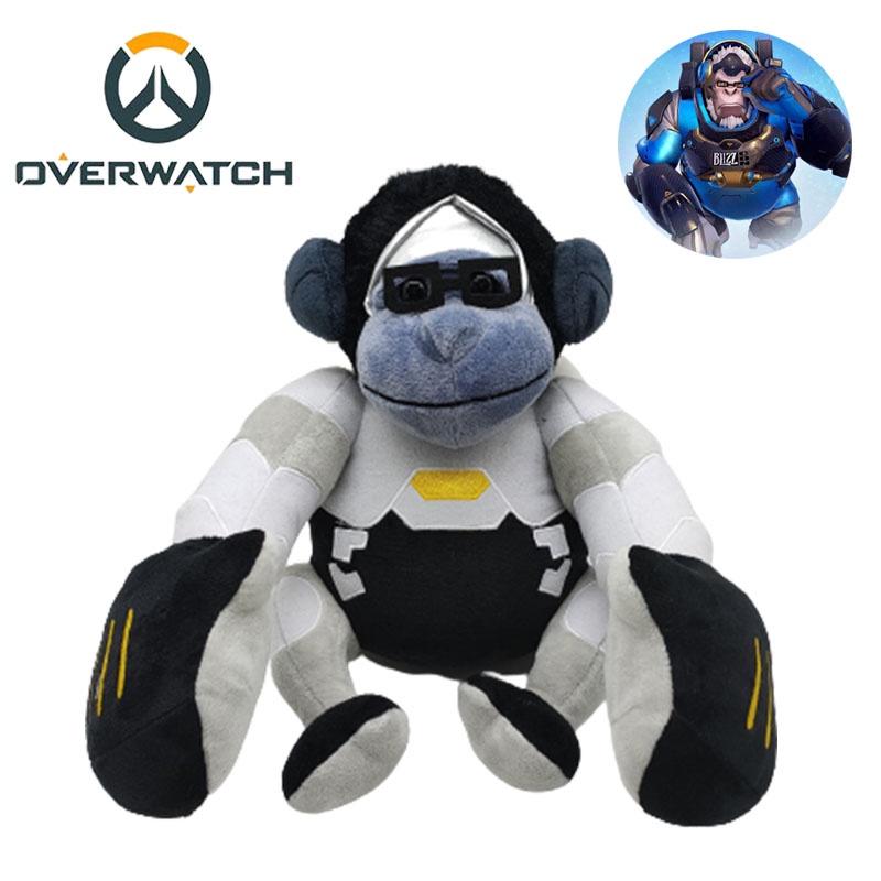 Jumbo Overwatch Winston Plush Toy Gorilla Doll Xmas Birthday Gift 26*23cm
