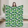 Football Pattern Plush Blanket Students Flannel Throw Blanket For Couch Chair Soft Warm Custom Quality Bedspread Gift
