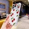 Creative Niche Cherry Mobile Phone Case Apple 17promax Anti-drop Transparent Soft Case iPhone12 High-end Women's Model