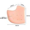 4 Pairs Silicone Gel Socks Heel Silicone Heel Protectors,Heel Sleeves,Heel Cups, Silicone Gel Heel Sleeve,Breathable Silicone Protective Heel