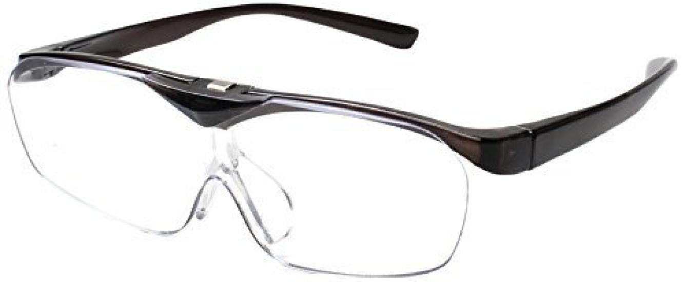 

Hands-free eyeglass-style magnifying glass, 1.6x magnification, Face Trick glasses, flip-up function, black