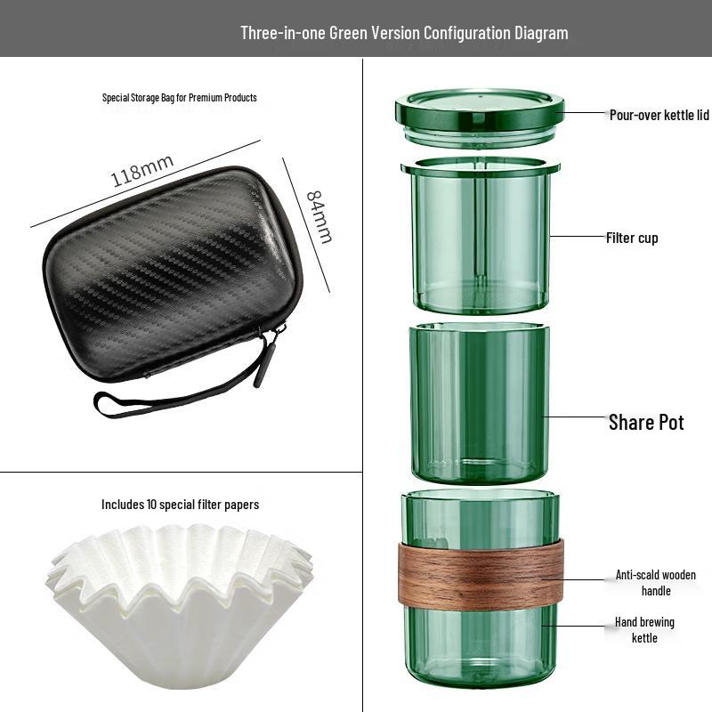Jiaqi Portable Pour-Over Coffee Set