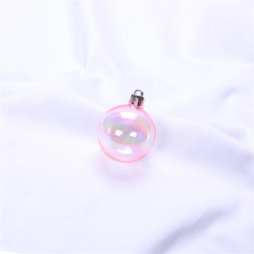 4/5/6cm Colorful Ball Decoration Christmas Tree Hanging Pendant Birthday Party Wedding Transparent Ball Bubble Decor