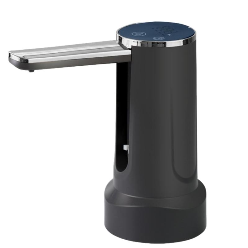 Water Bottle Pump Rechargeable Foldable Bottle Dispenser Automatic Water Dispenser for Convenient Drinking Water серый
