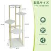 GIBLEA Flower 5 Flower Houseplant Bonsai Planter Easy Assembly Stand, Indoor, Tiers, Stand, Stand, Wooden, Shelf, Stand, Stylish, Step-like,