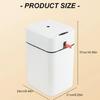Auto Sealing Sensors Trash Can With Germicidal Blue Light Waterproof Construction Odor Containment For Home Office