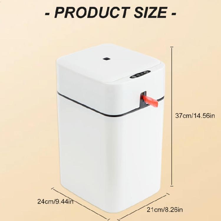 Auto Sealing Sensors Trash Can With Germicidal Blue Light Waterproof Construction Odor Containment For Home Office