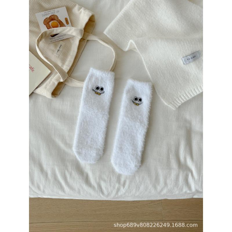 Ladies Autumn and Winter Thickened Warm Soft Breathable Floor Socks