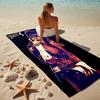 Michael Jackson Motorcycle Stylish Digital Printing Beach Towel Quickdrying Absorbent Blanket For Beach Pool Gym Travel
