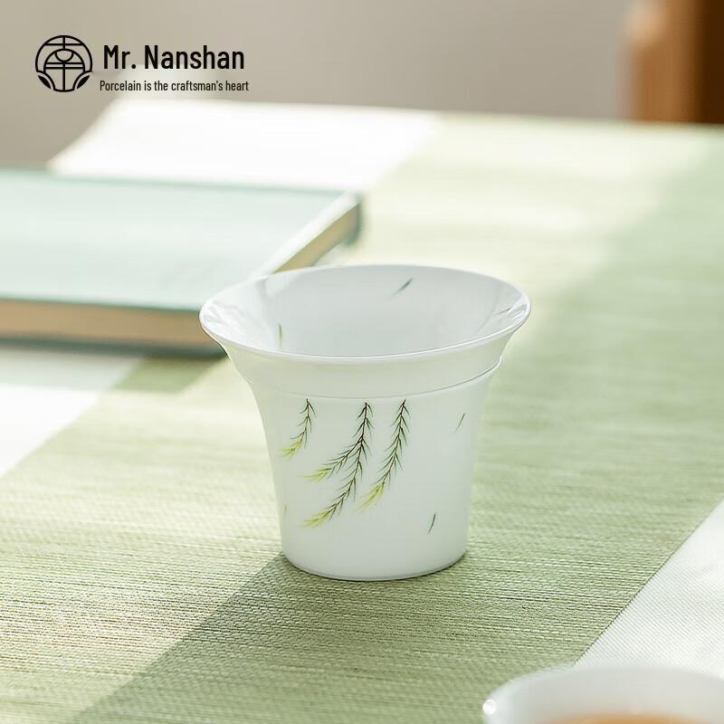 Hand-painted White Porcelain Tea Strainer