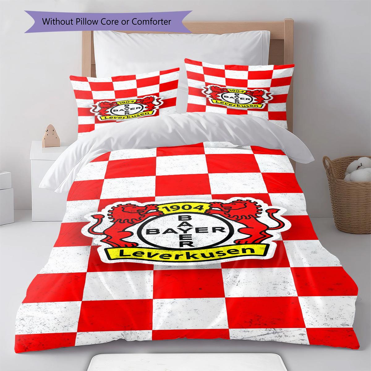 

ogo RugPattern Bedding Quilt Set Quilt Cover Pillowcase Home Decoration Birthday Gift (1 * duvet cover + 2 * pillowcase, without core) 135x200cm