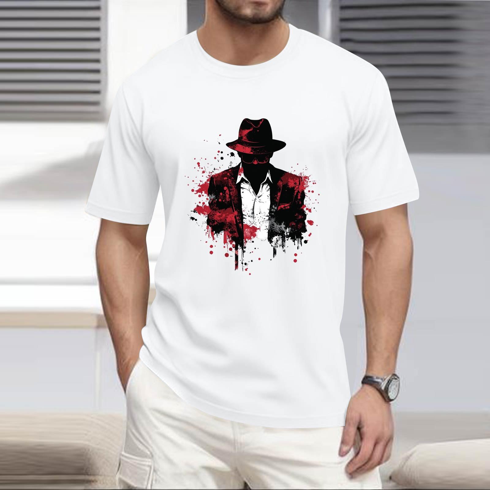 

Мужская рубашка с воротником-стойкой и коротким рукавом, свободная рубашка для отдыха и отдыха, мужская XXXL белый