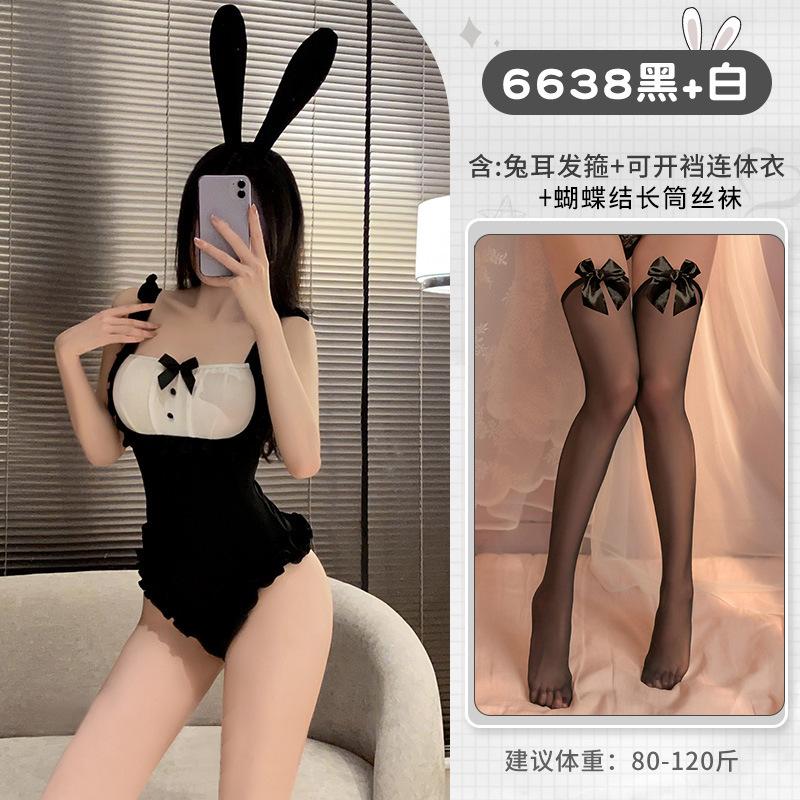 Small-breasted lingerie sexy no-take swimsuit bunny uniform seduction passion charm