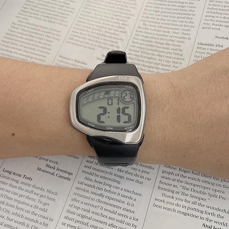 XONIX Classic Irregular Men Temperament Digital Display Electronic Student Watch Multi-function Luminous Waterproof Swimming BD