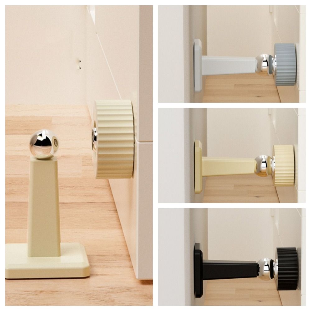 

Non-Punch Door Stop Strong Magnetic Door Handle Bumper Mute Door Stopper Bedroom бежевый