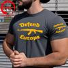 Vintage Distressed Defend Europe T Shirt Unisex Fashion Trendy Casual Clothing Stylish Tops Tee Shirt Leisure Tshirt Unisexs TShirt