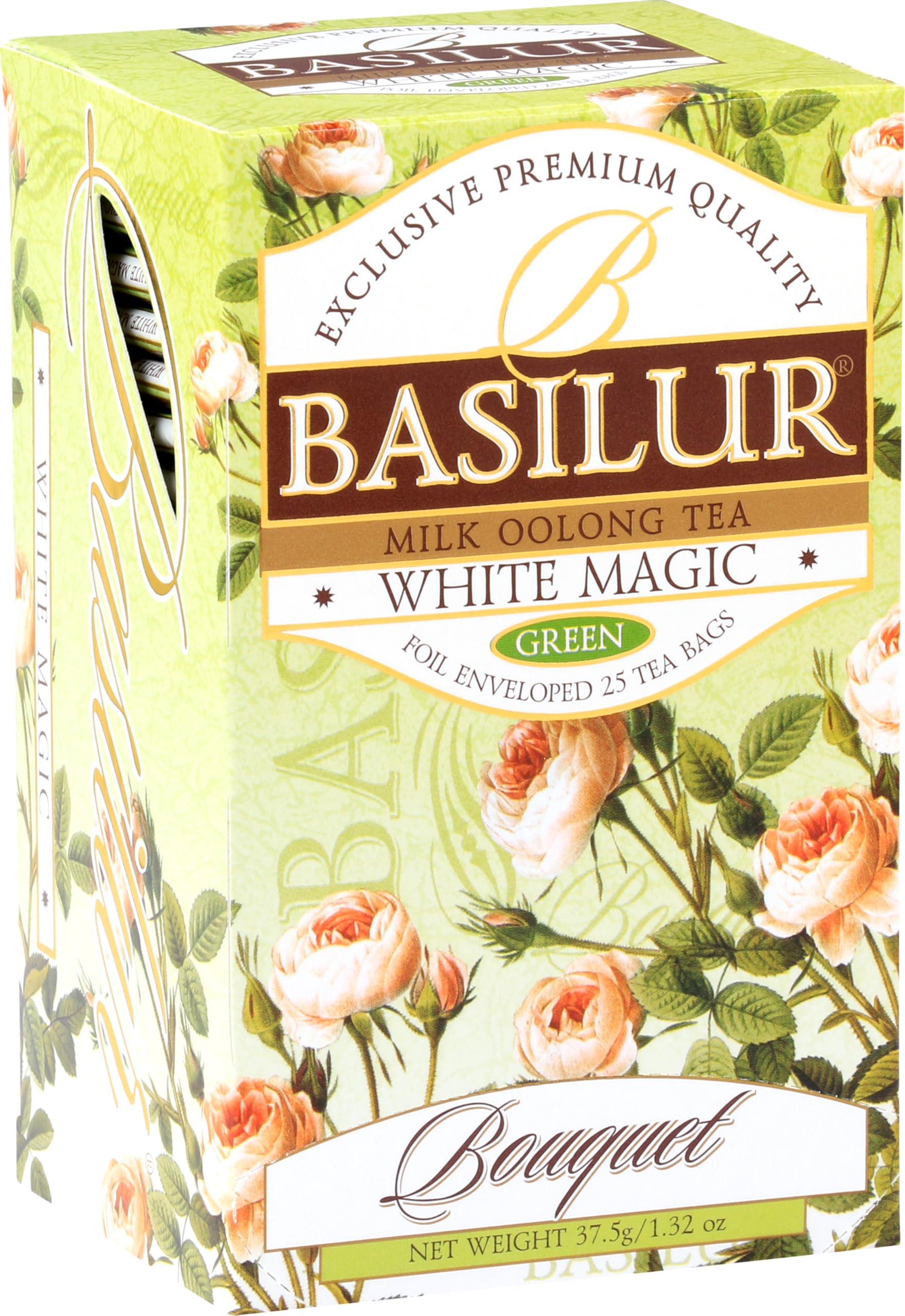 Basil Tea White Magic Tea Bags Tea Green Tea with Milk Flavor (25 Bags) - [Product Code 70154]