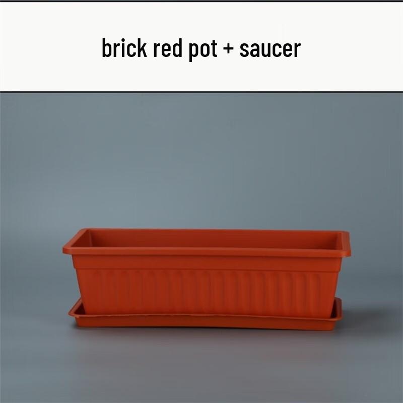 KEYSHEEL Rectangular Plastic Hanging Planter with Iron Frame