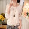 Summer Lace Top Casual Long Sleeve Office Women's Blouse
