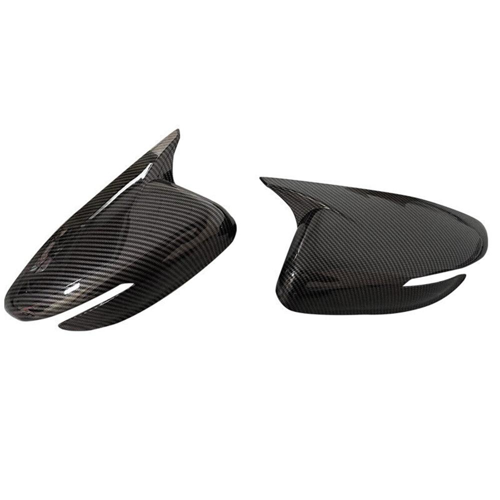 1Pair OX Horn Rearview Side Mirror Cover Trims For Kia K3 Cerato Forte 2013-2018