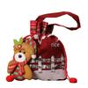 Christmas Eve Santa Gift Bag: Non-Woven Fabric Candy and Apple Small Gift Packaging