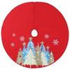1Pcs Cartoon Christmas Tree Skirt Crafts Tree Surround Base Set Merry Christmas Decoration for Home Xmas Ornaments Navidad 2025