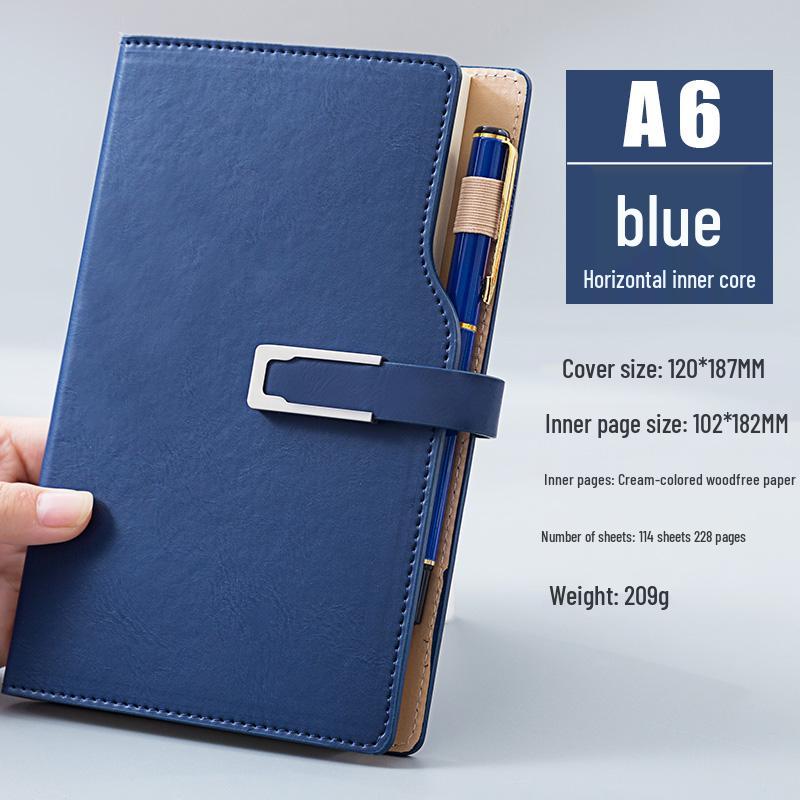A6 Pocket Notebook with Pen Loop - Portable and Simple Diary
