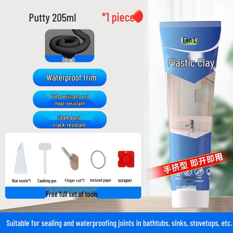 Plastic Steel Clay Basin Toilet Caulk Filler: Waterproof, Mildew-Proof Sealant and Super Glue
