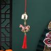 6pcs 2026 Year of The Horse Wall Hanging Ornament Metal Lantern Hanging Decor Spring Festival Pendant Metal Wind Chime