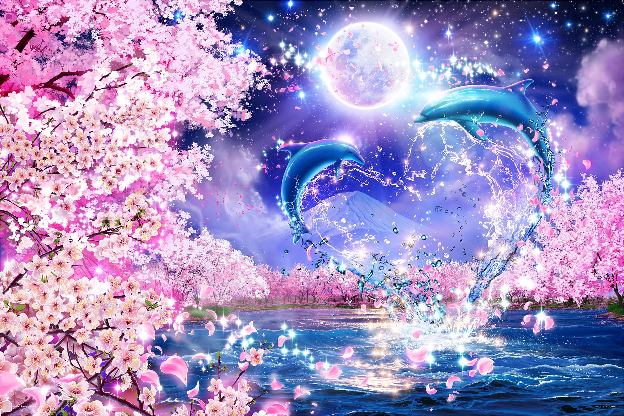 

YANOMAN В пазле LASSEN Sakura Eternity x 75 В комплекте услуга заказа деталей и инструкция по сборке пазла [Сделано в Японии] 1000 деталей (50