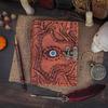 Leather Book of Shadows:  Spell Grimoire - Deckle Edge Paper