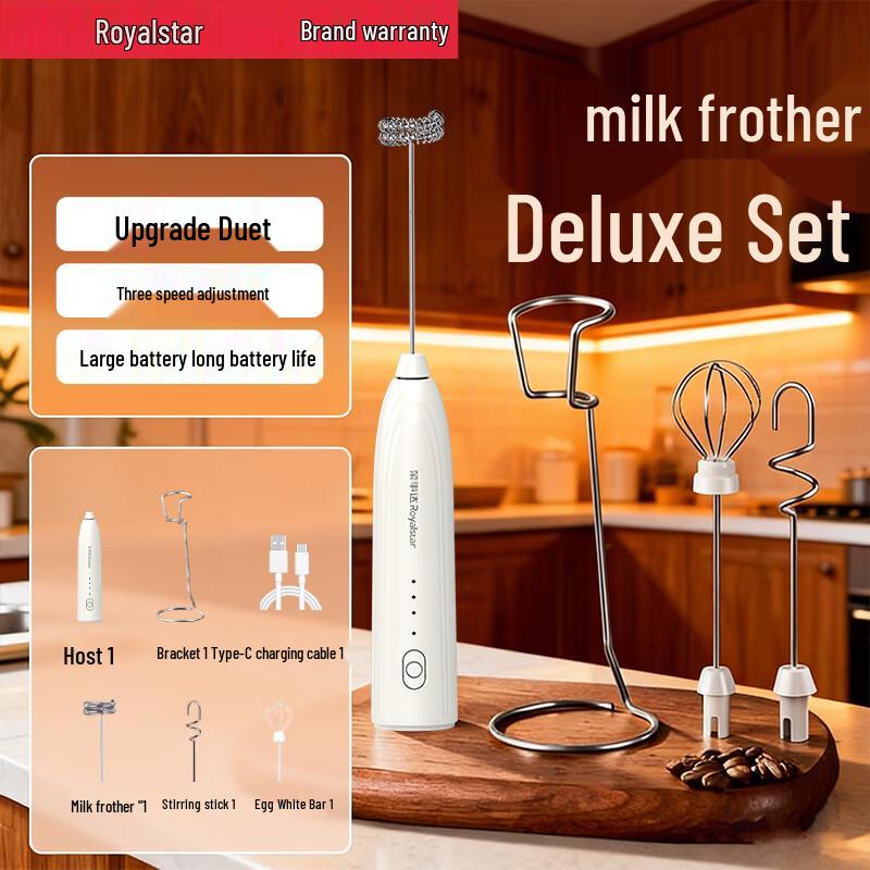 

Royalstar Rechargeable Electric Milk Frother & Mini Mixer