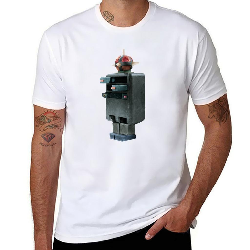 Quark Robot TShirt Basic All Season Solid TShirt