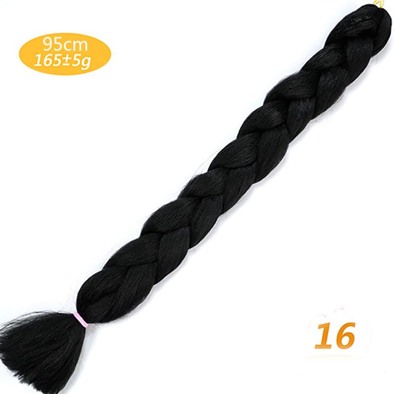 Synthetic Braiding Hair Extensions 82inch 165g Long Jumbo Braids Hair Bulk Purple Pink Gray Blue Pure Color KTB