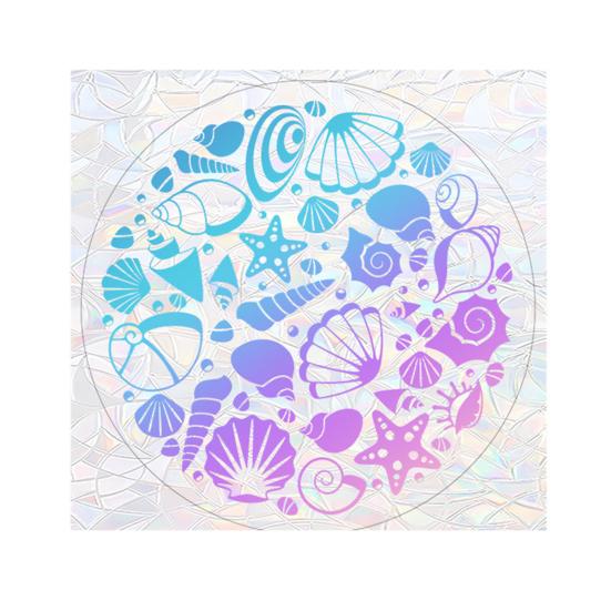 Yousheng Ocean Theme Rainbow Window Decals for Bird Strikes, Sea Animal Anti Collision Stickers, Decorative Static Prism Window Clings for Bathroom,