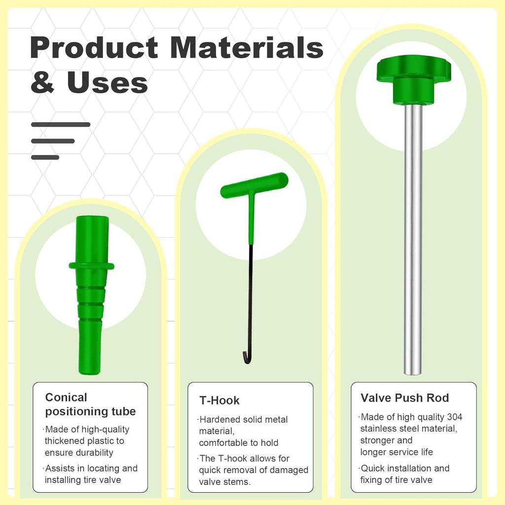 38PCS Tire Valve Stem Core Quickly Replacement Tool Kit,Quick Change Tire Valve Tool Kit For Replacing Leaky Valves In Cars,Trucks,ATVs,Etc.With