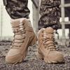 Winter Samt Bergstiefel Herren Hohe Qualität Fell Warm Herren Trekkingschuhe Mode Schwarz Hoher Schaft Wanderschuhe Unisex