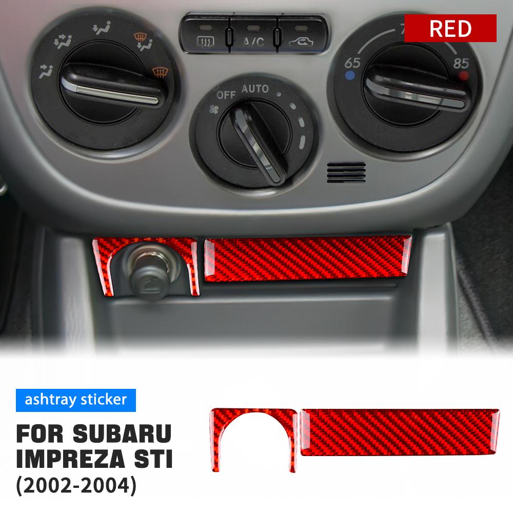 Real Soft Carbon Fiber Sticker For Subaru Impreza STI 2002 2003 2004 Car Interior Accessories Central Control Multimedia Panel