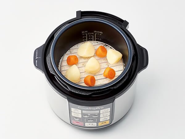 Shop Japan Cooking Pro Series Dedicated Steaming Rack 162 x 42 mm with Handle Silver Cooking Pro Steaming Rack [Official] 2-Tier (3.2L) CKP-MDAM